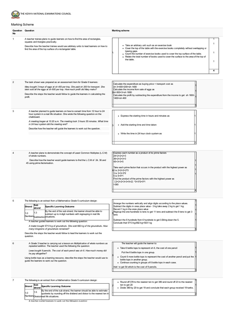 Teaching Strategies for Math Concepts | PDF | Volume | Division ...