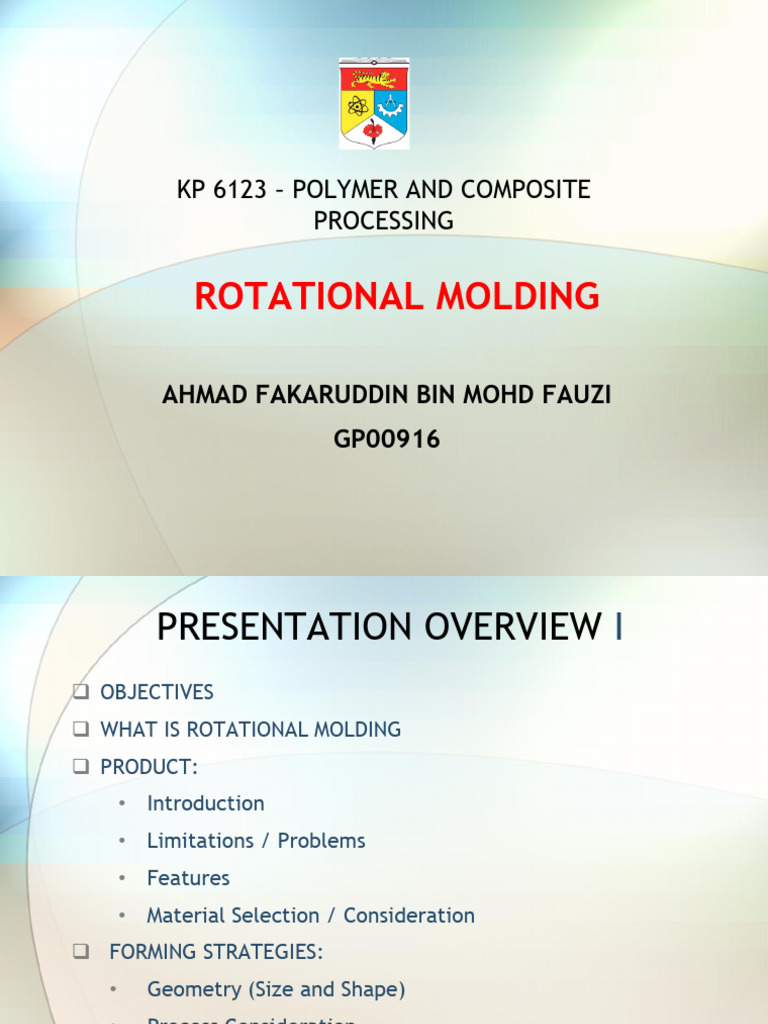 Rotational Molding Process Overview | PDF | Polyethylene | Plastic