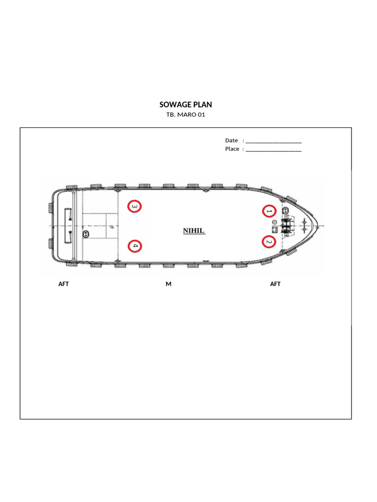 Deck Equipment and Mooring Rope Plan | PDF