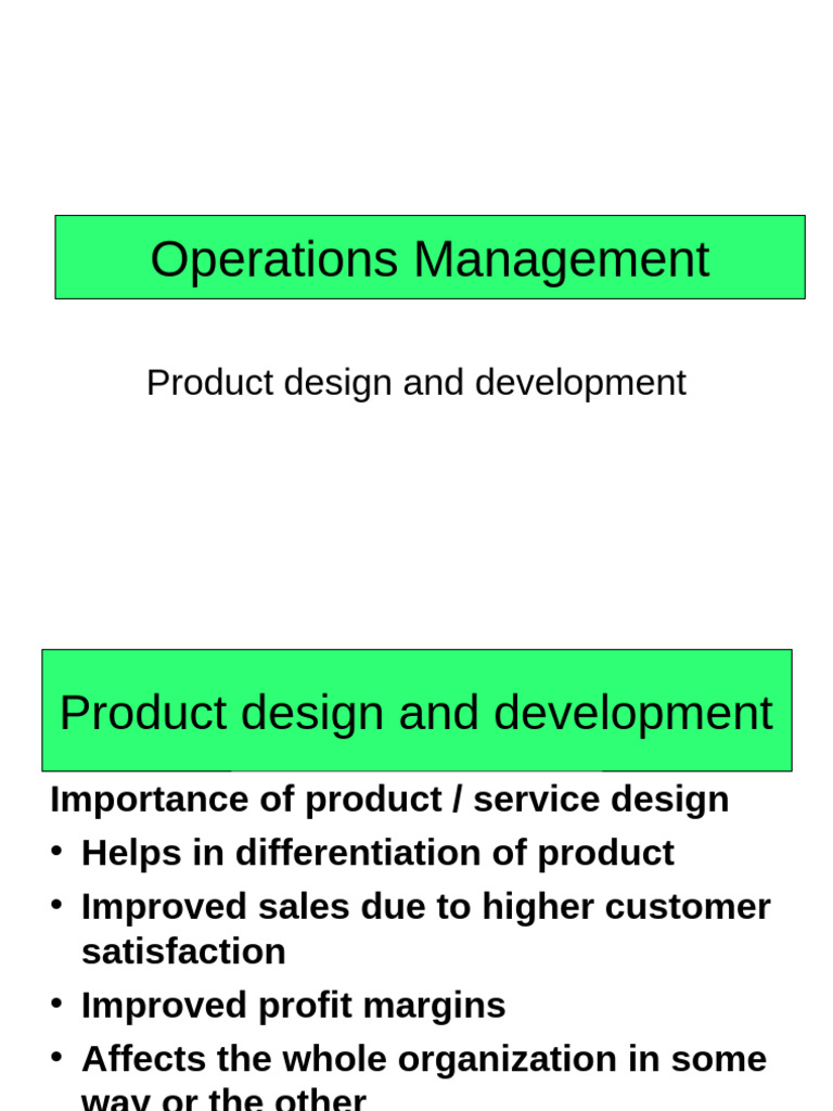 Product Design and Development Insights | PDF | Reliability Engineering ...