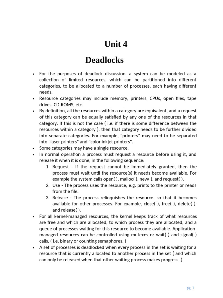 Understanding Deadlocks in Systems | PDF | File System | Computer File