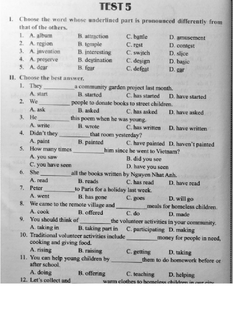 Test 5 | PDF