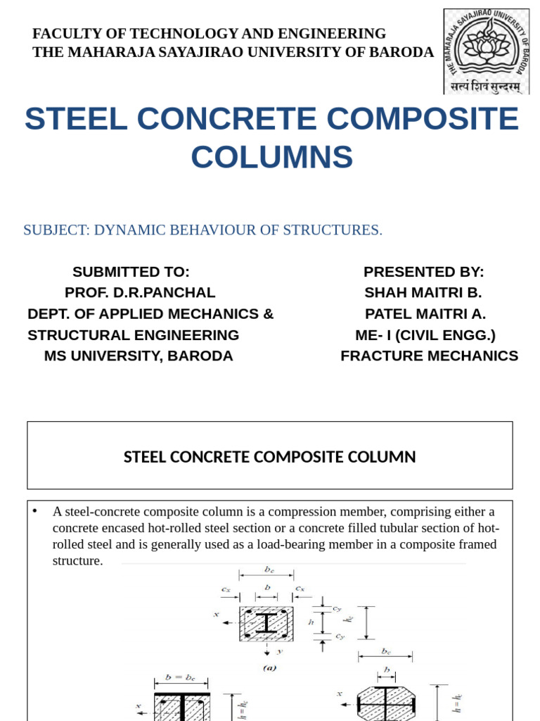 Steel Concrete Composite Column Design | PDF | Buckling | Strength Of ...