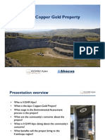 Company Presentation on proposed Ajax Mine - ppt presented to Kamloops City Council