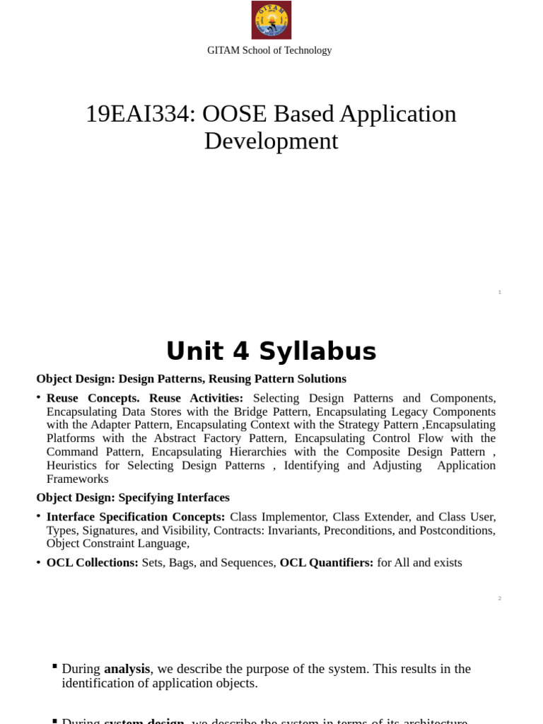 Object Design Patterns and Reuse Strategies | PDF | Inheritance (Object ...