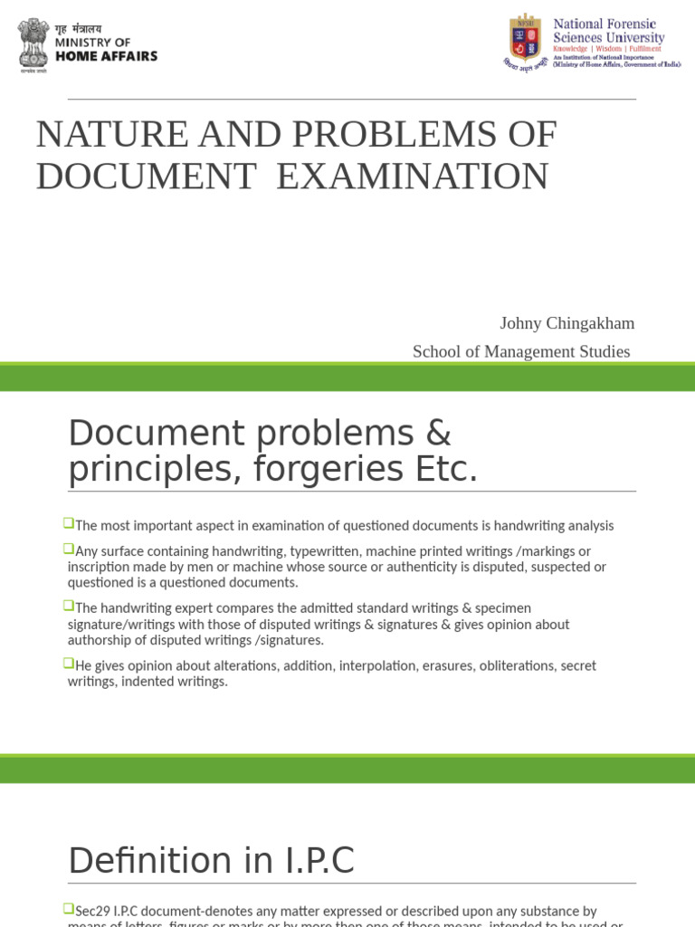 Forensic Examination of Questioned Documents | PDF | Forgery | Signature