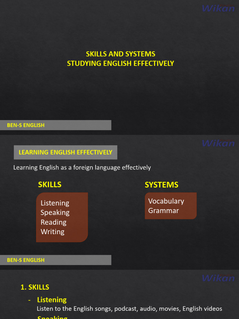 Effective English Learning Strategies | PDF
