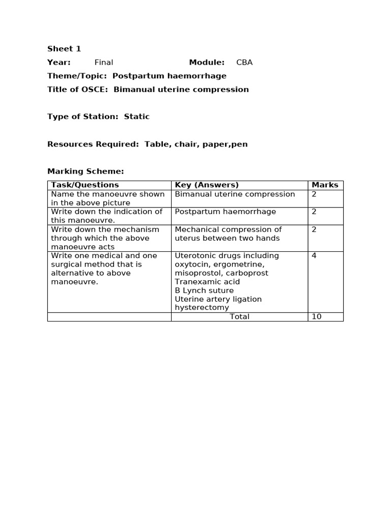Bimanual Compression for PPH Management | PDF | Finance & Money ...