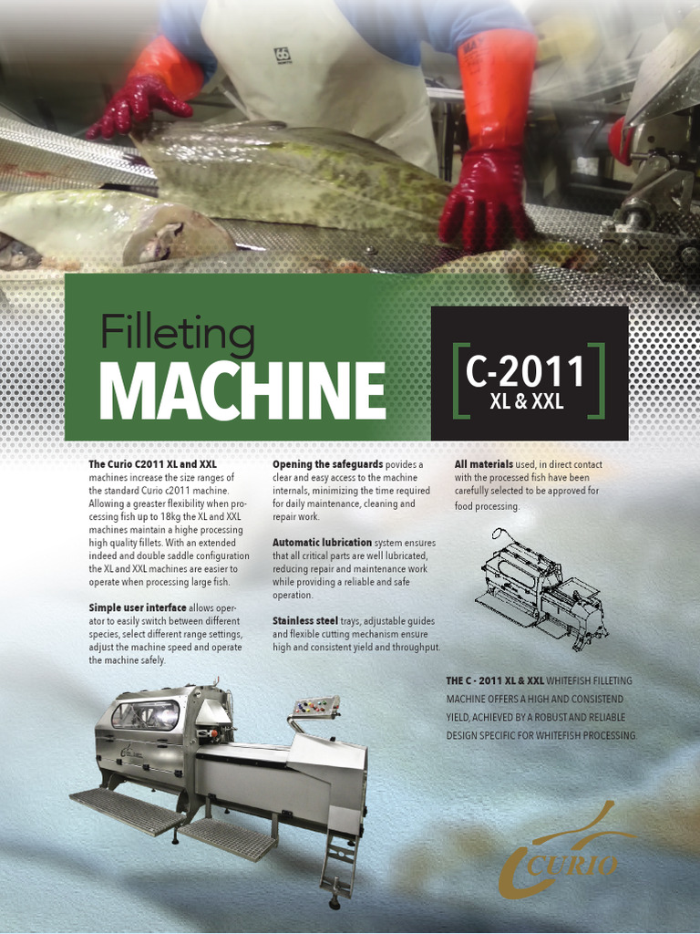 Filleting Machine c2011xl XXL | PDF | Machines | Cod