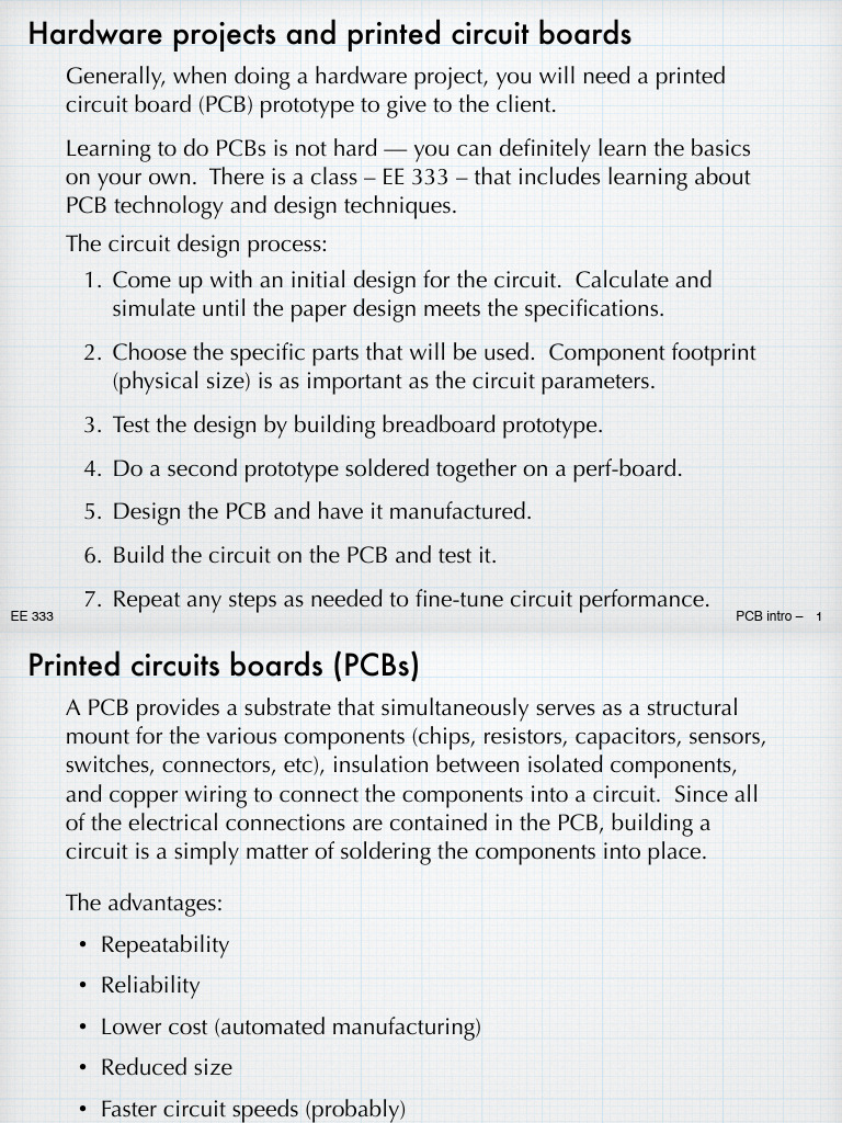 Pcb Overview | PDF | Printed Circuit Board | Electronic Engineering
