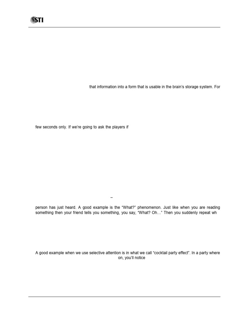 Memory | PDF | Recall (Memory) | Memory