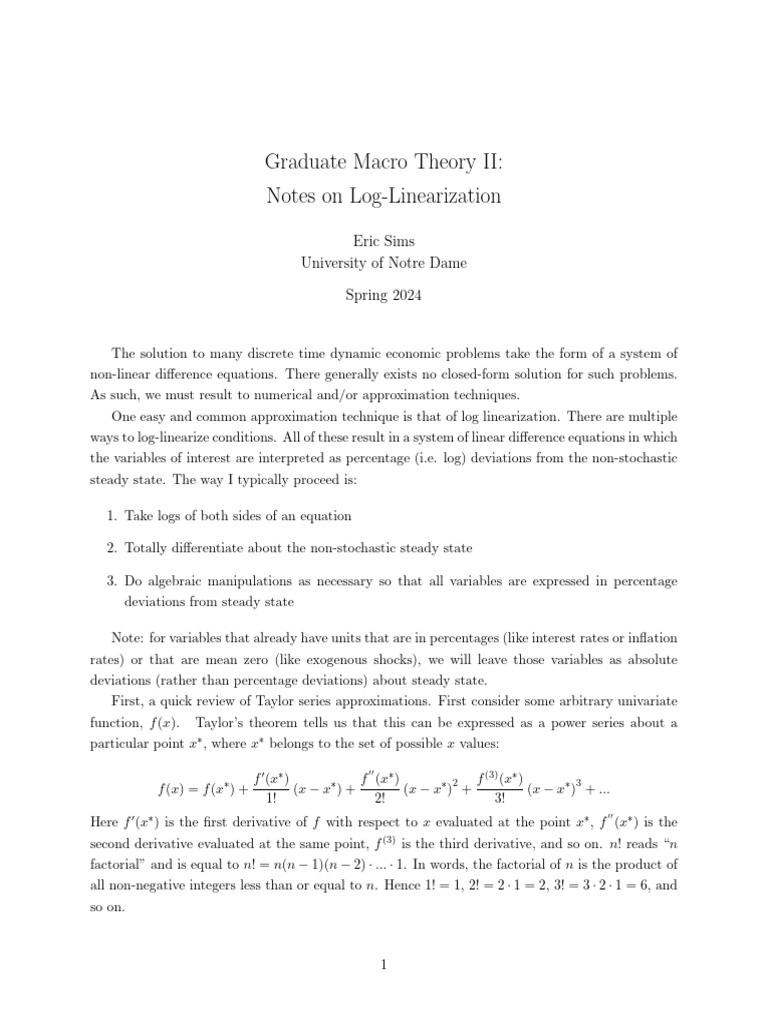 notes-log-linearization-sp24-pdf-derivative-function-mathematics