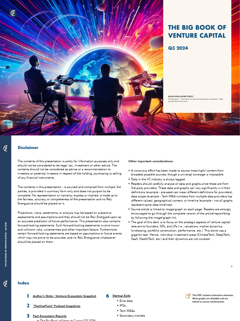 Venture Capital Insights Q3 2024 | PDF | Venture Capital | Corporate ...