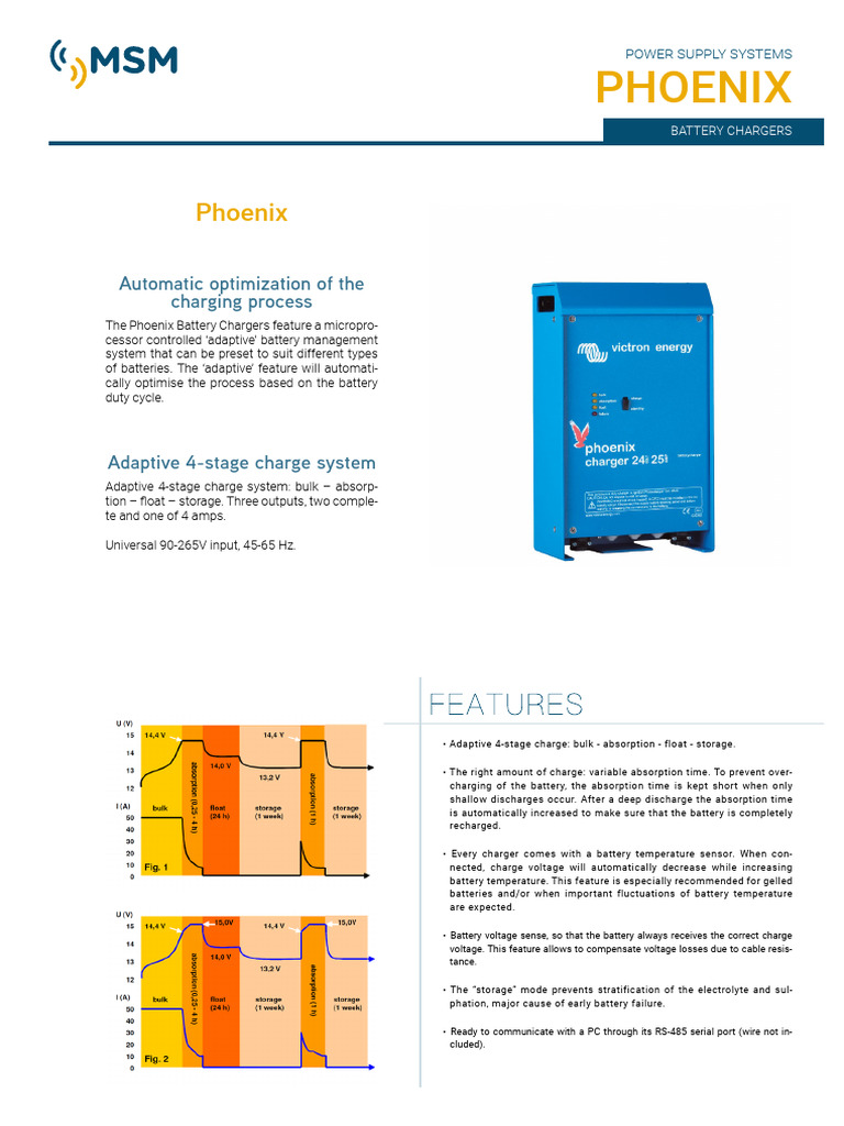 Phoenix Battery Chargers | PDF | Battery Charger | Energy Storage