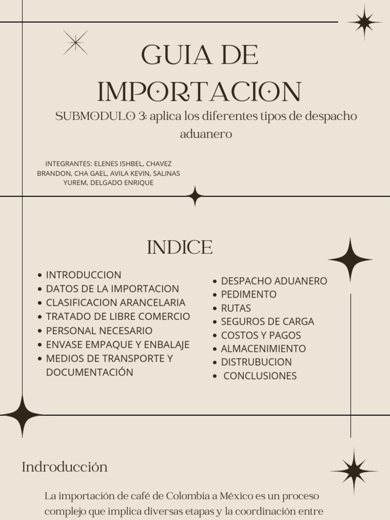Guía de Importación de Café a México | PDF | aduana | café
