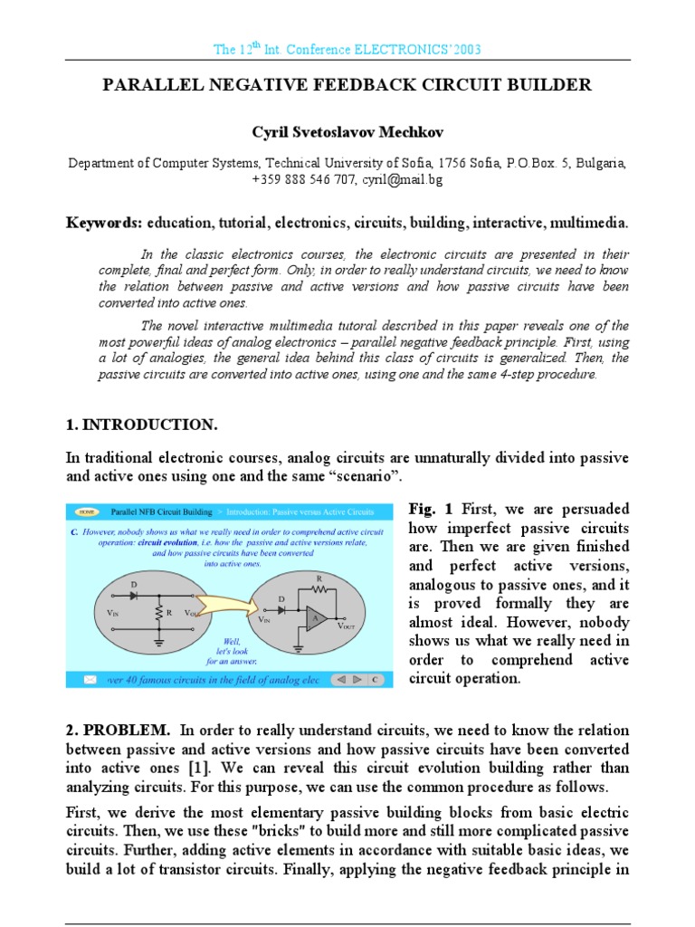 Interactive Guide to Feedback Circuits | PDF | Electrical Network ...