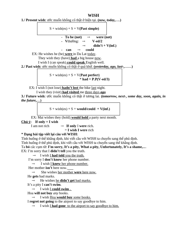 Wish | PDF