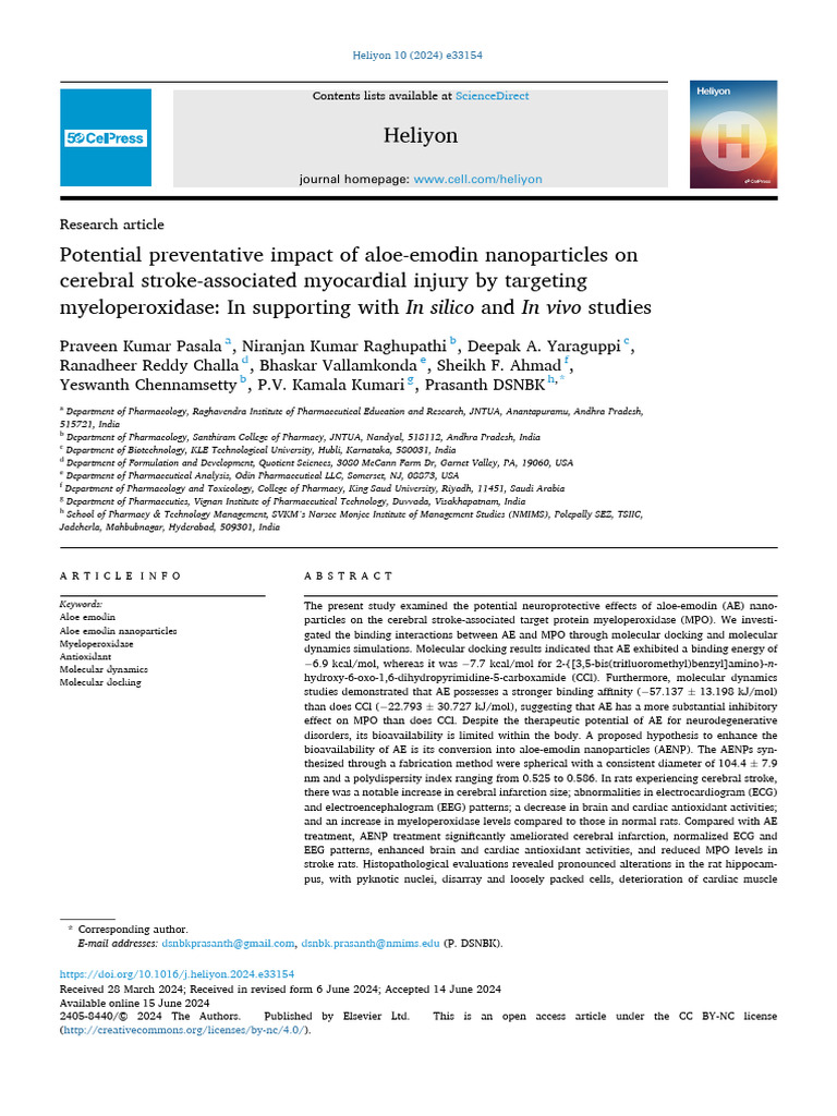 Heliyon 2024 pdf oxidative stress reactive oxygen species