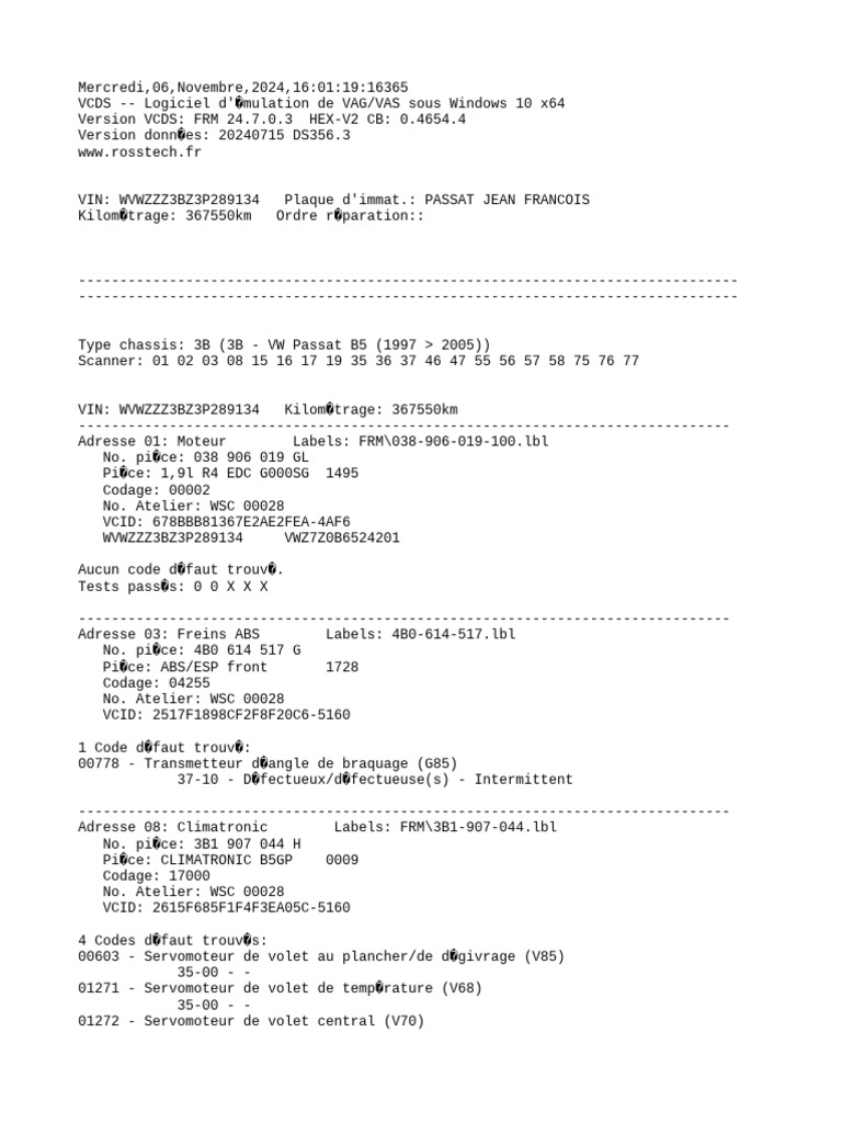 DTC 00912 Audi et Givrage de Vitre | PDF | Véhicules | Technologie des ...
