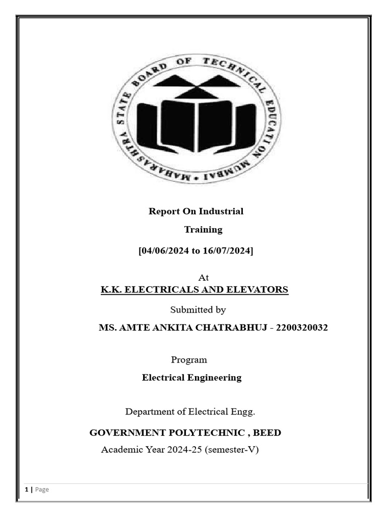 Industrial Training Report on Transformers | PDF | Transformer ...