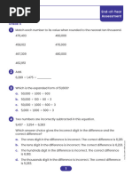 4th Grade Math Practice Test | PDF | Elementary Mathematics | Teaching ...