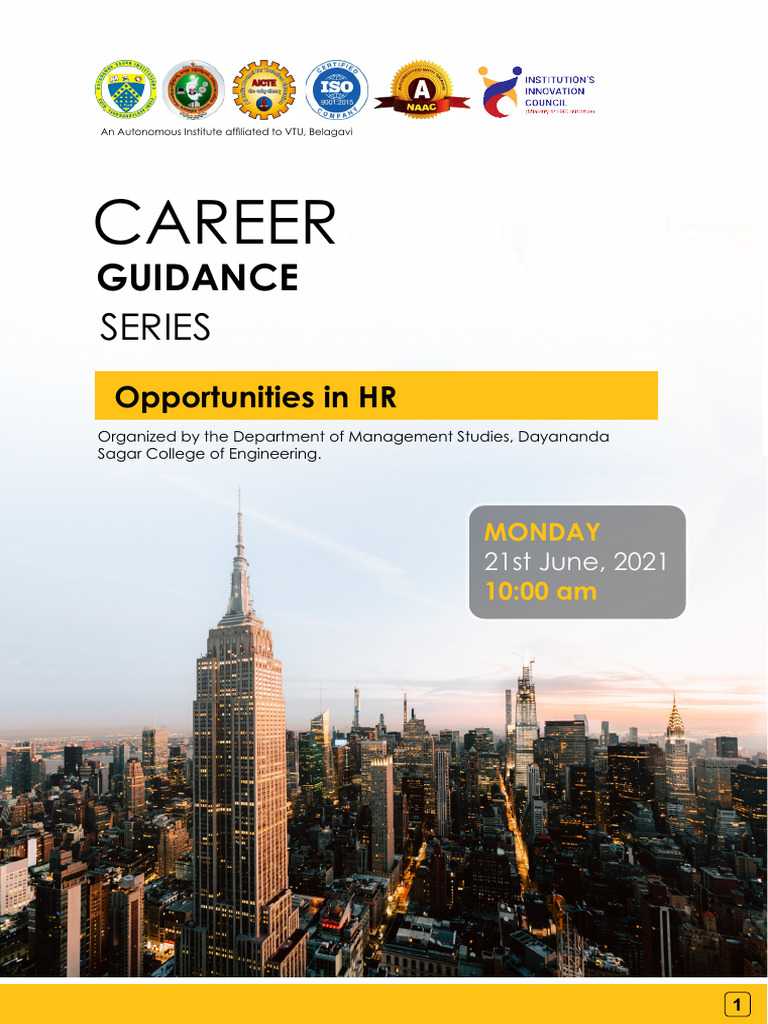 HR Career Opportunities Webinar | PDF | Human Resource Management ...