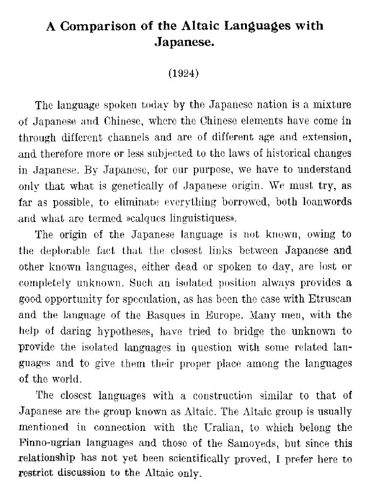 Altaic comparative essay in linguistics picture