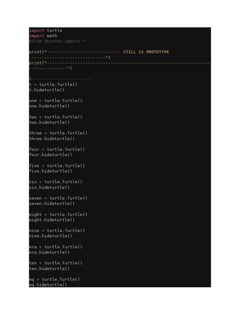 import turtle | PDF | Computer Programming | Software Engineering
