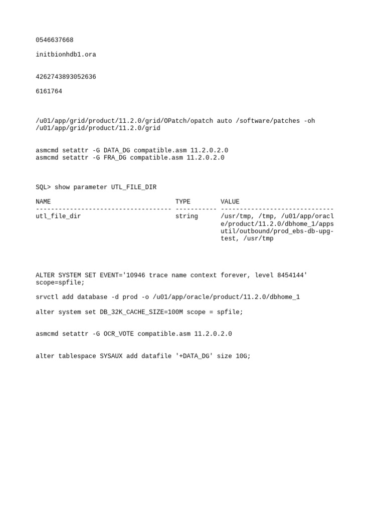 Oracle Database Patch and Configuration Guide | PDF