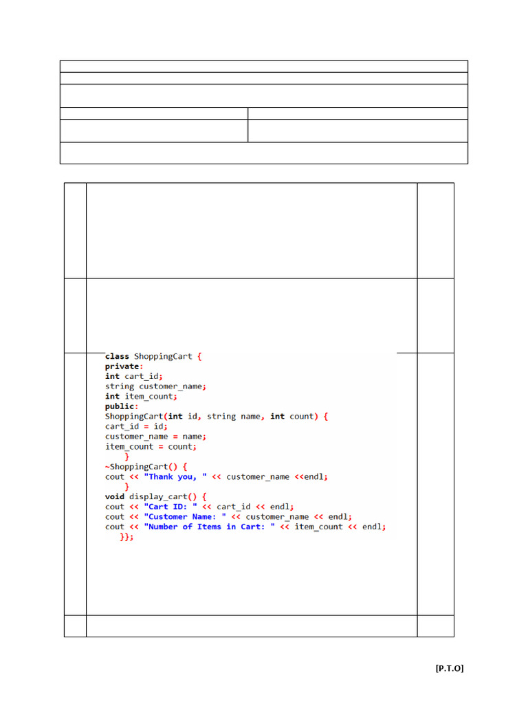 C++ OOP Mid-Sem Exam Paper 2024 | PDF | C++ | Class (Computer Programming)