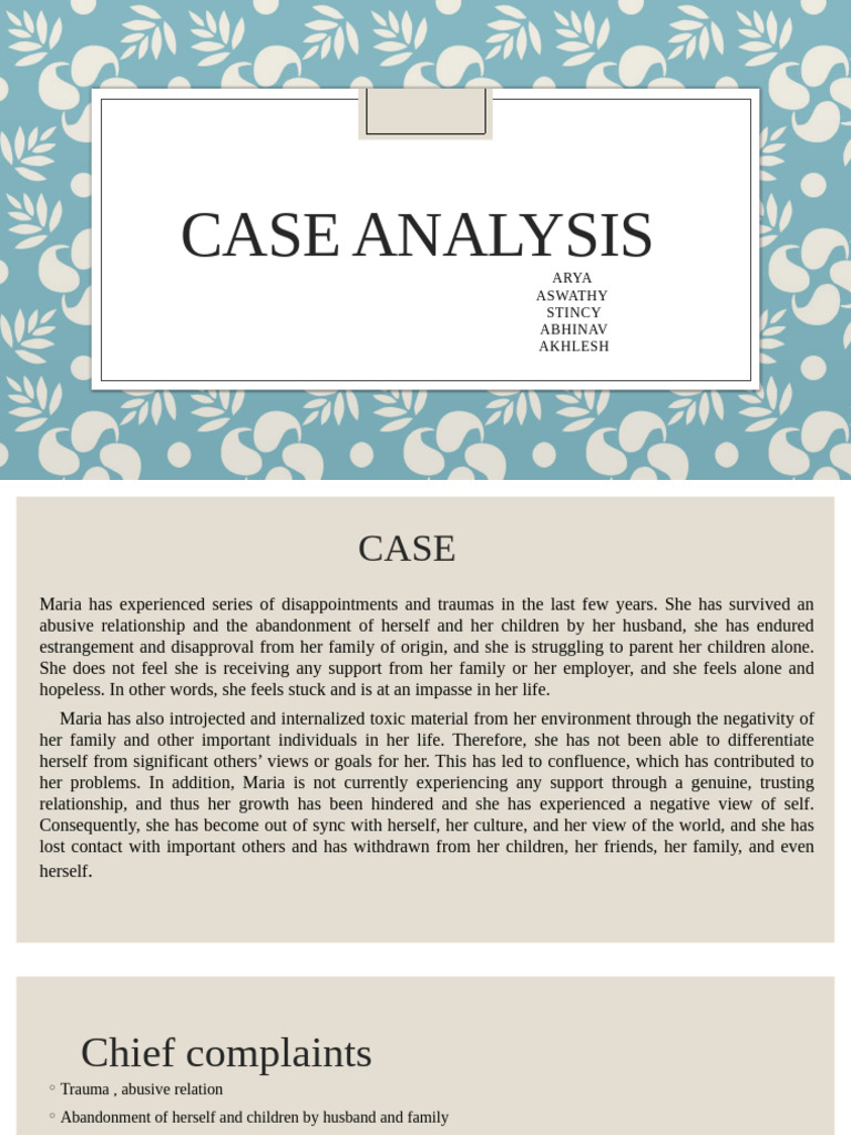 Case Conceptualization | PDF | Psychological Trauma | Emotional Self ...
