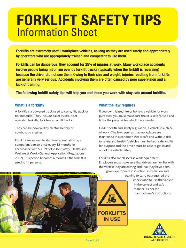 Essential Forklift Safety Guidelines | PDF | Forklift | Truck