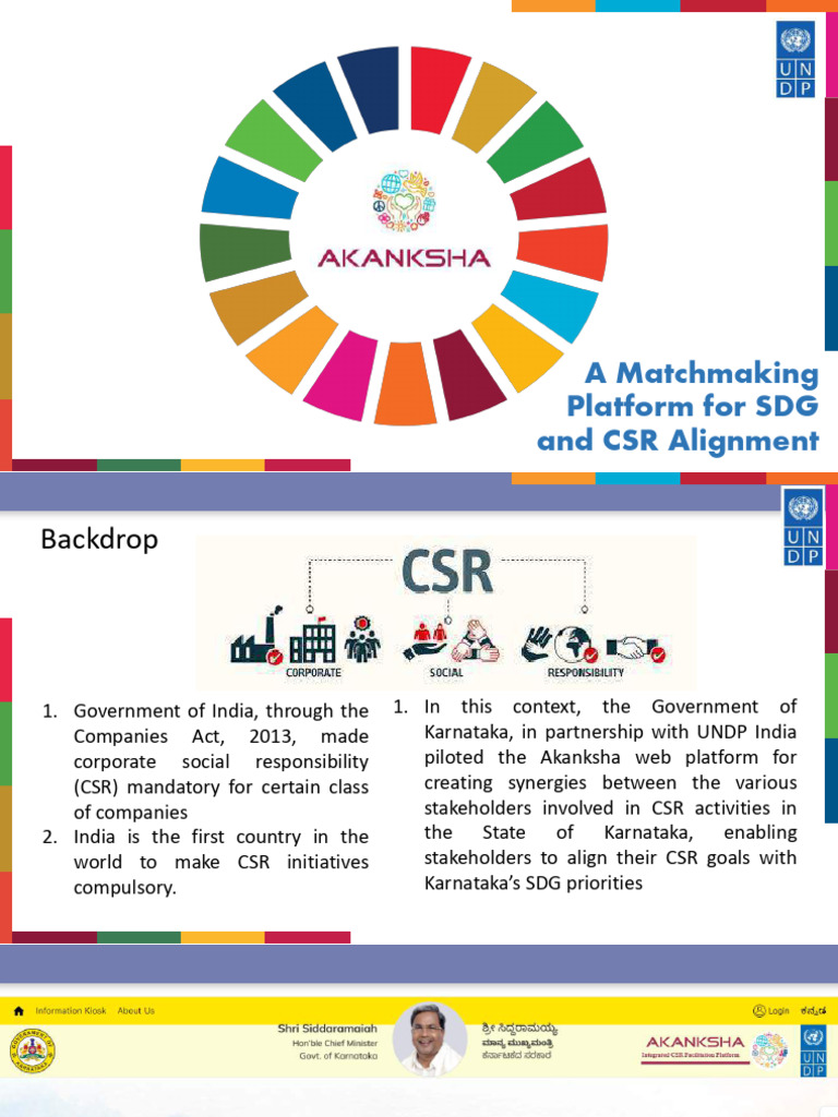 Akansha CSR Matchmaking Platform Compressed - 1.6MB | PDF | Corporate ...