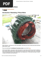 Three-Phase Motor Rewinding Guide | PDF | Electric Motor | Electrical ...