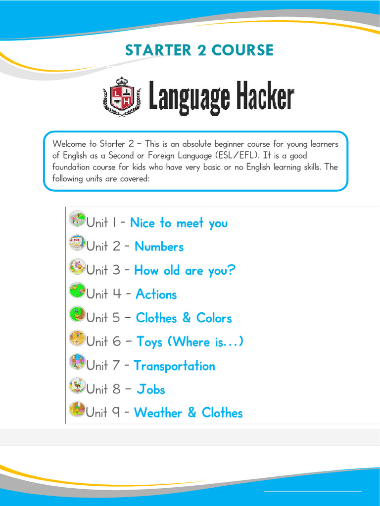 Starter 2 | PDF