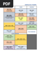 Emploi du temps CP-CE1 2025-2026 | PDF | la communication ...