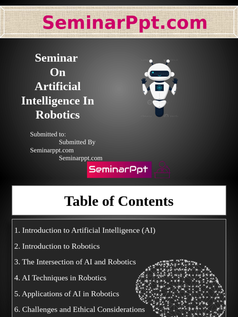 AI and Robotics Seminar Overview | PDF | Artificial Intelligence ...