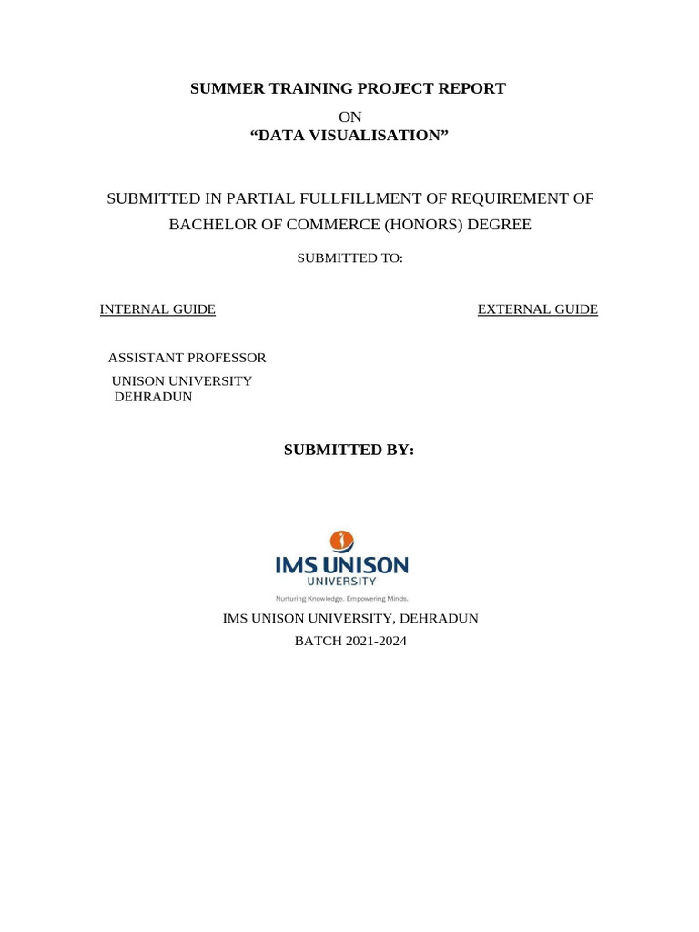 Data Visualization Project Report | PDF | Statistical Significance ...