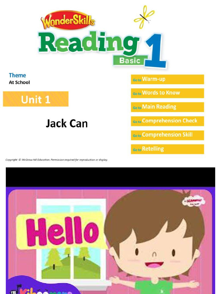 Basic 1 Unit 1 Jack Can | PDF