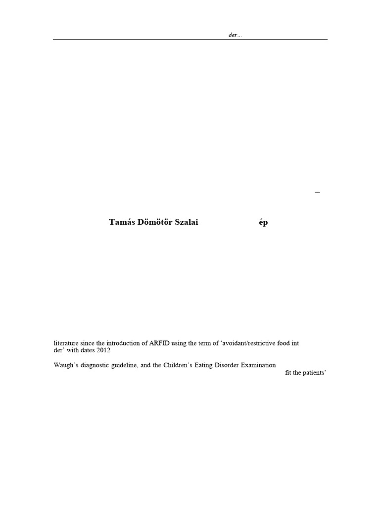 ARFID Treatment Methods Overview | PDF