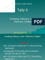 Creating Delivery Note in TALLY 9