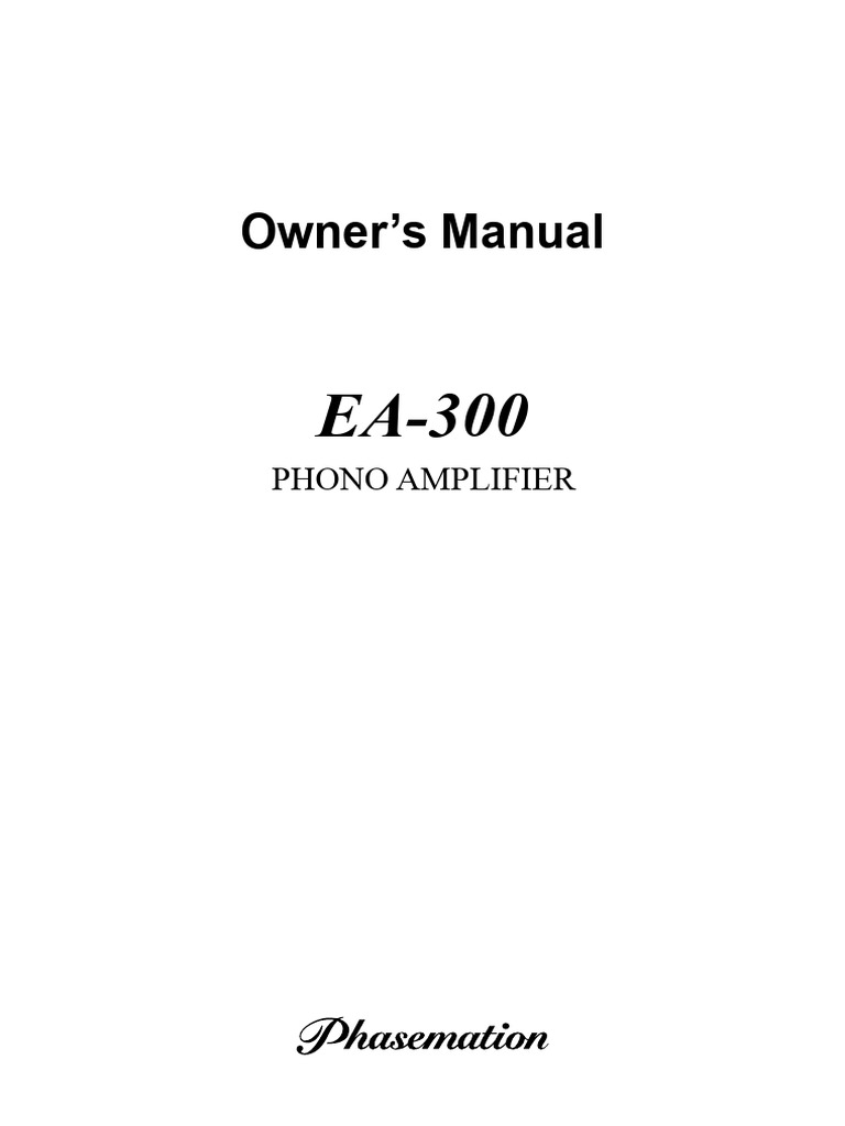 Ea 300 manual eng pdf power supply amplifier