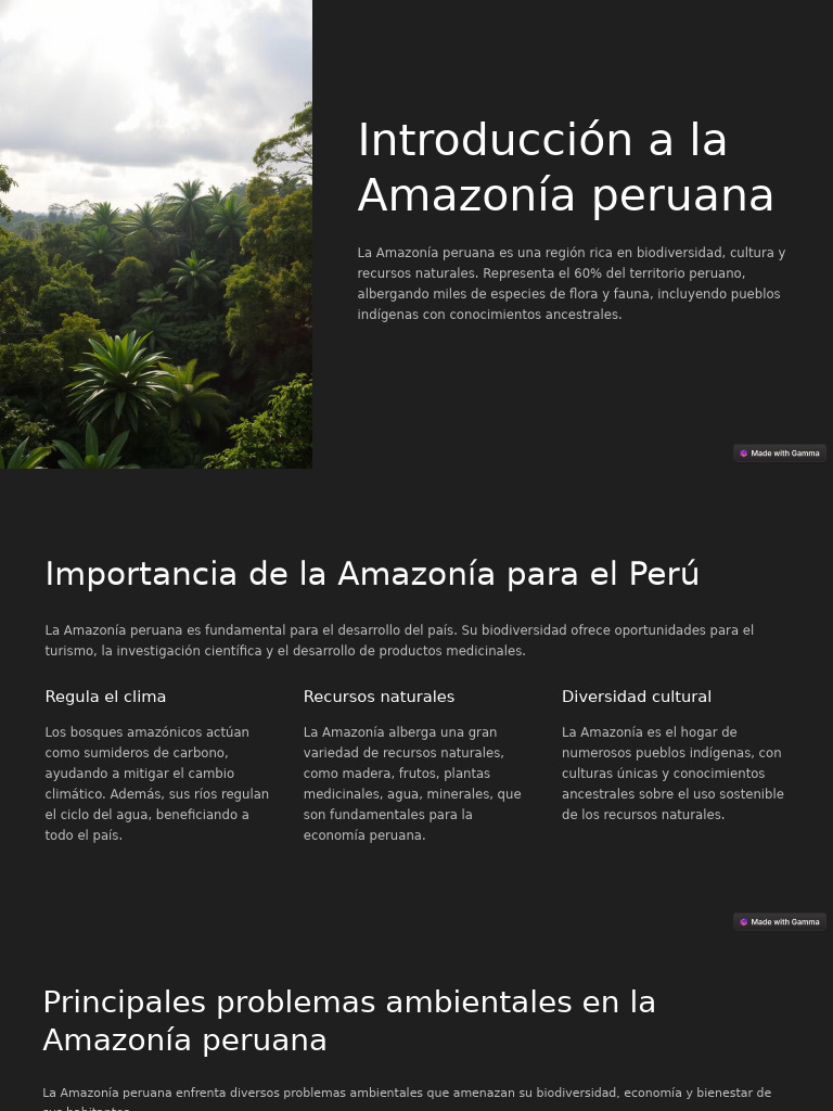 Introduccion A La Amazonia Peruana | PDF | Deforestación | Selva amazónica