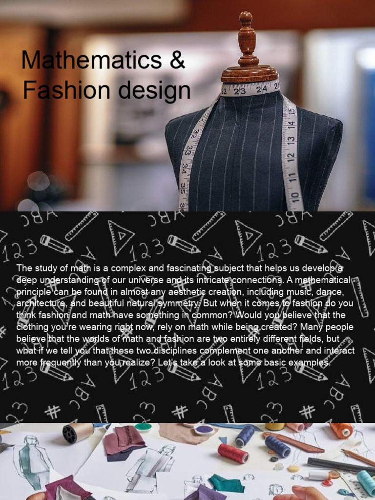 Math's Role in Fashion Design | PDF | Geometry | Mathematics