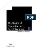 Lecture 1. The Basics of Competency-Based Training