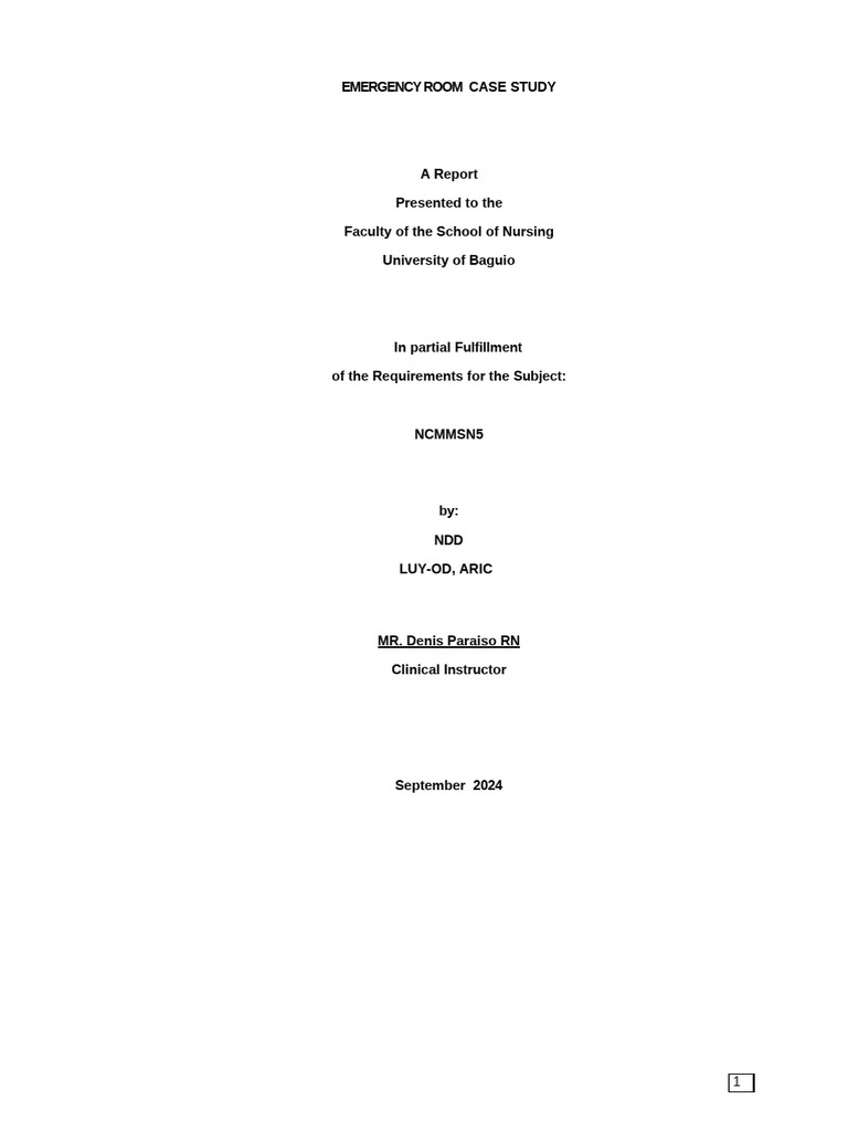 Emergency Room Case Study: APSGN in Pediatrics | PDF | Kidney | Urinary ...