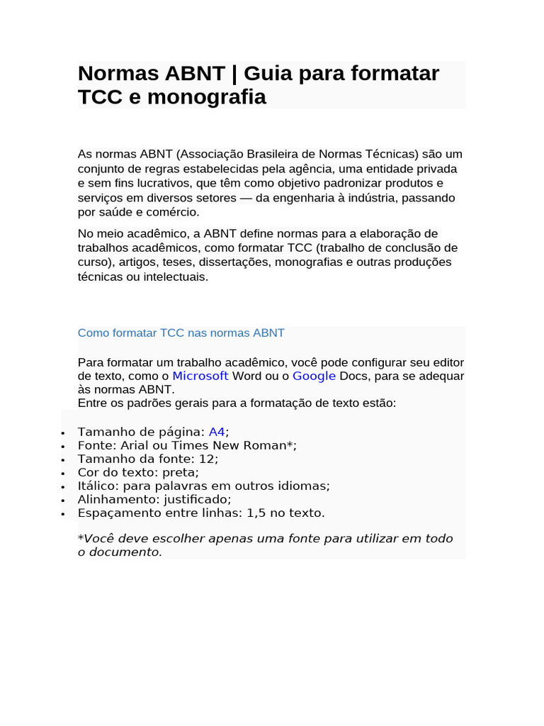Normas ABNT | PDF | Citação | Comunicação escrita