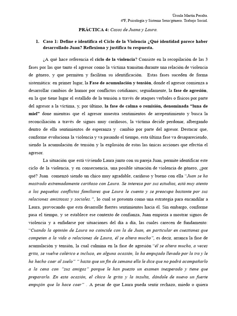 Ciclo de Violencia en Relaciones de Género | PDF | Agresión | Violencia