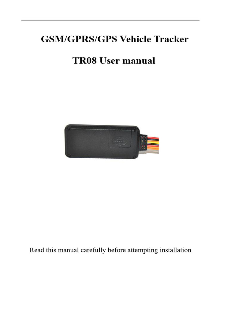 GPS Vehicle Tracker User Manual | PDF | General Packet Radio Service ...