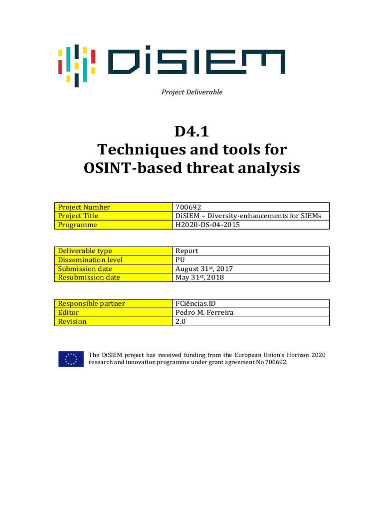 OSINT Techniques for Threat Analysis | PDF | Computer Security | Security